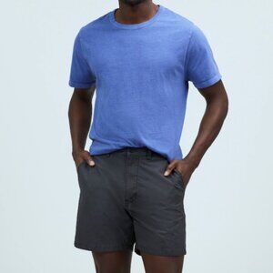 Madewell Mens $75 The Weekend Short in Black Coal NO809